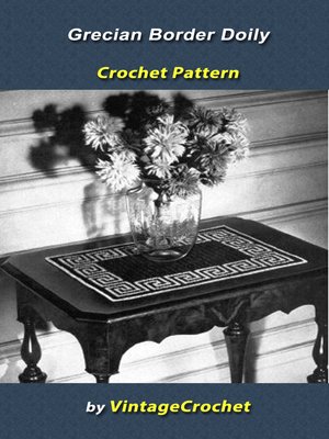 cover image of Grecian Border Doily Vintage Crochet Pattern